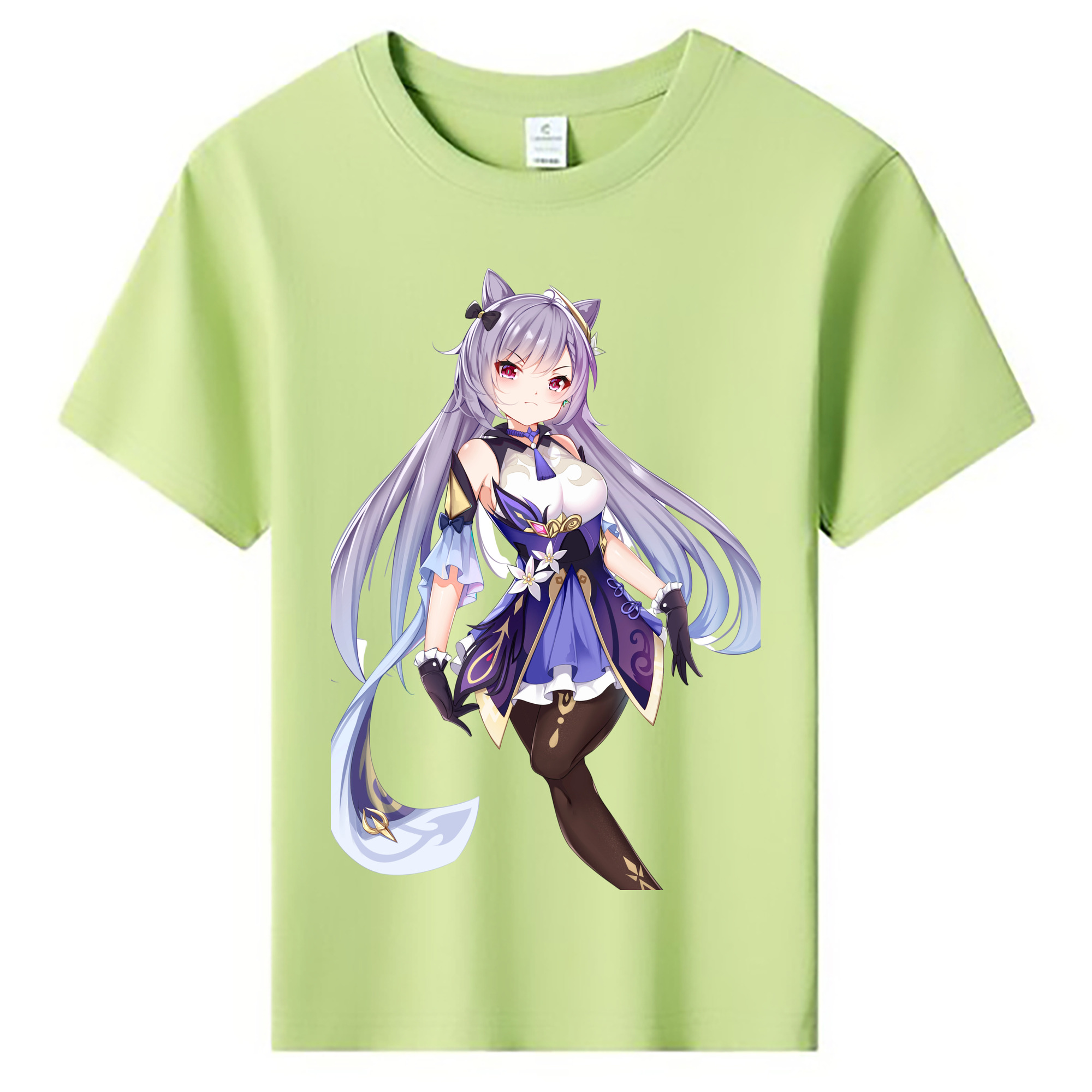 げんし神 刻晴 こくせい genshin Kokusei 綿100％キッズTシャツ（フロントプリント）